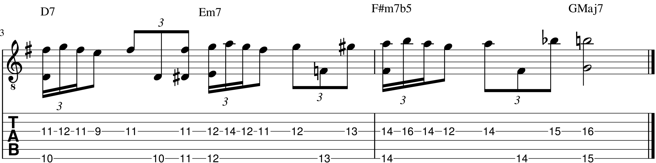 Martin Taylor Chord Melody Example 2e 1